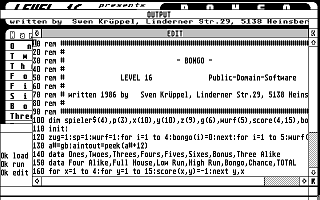 Bongo atari screenshot
